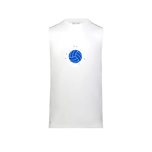 [222593.005.S-LOGO1] Men's CoolDry TankTop (Adult S, White, Logo 1)