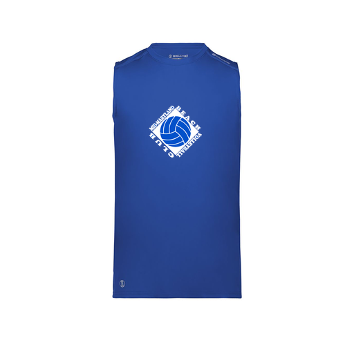 [222593.060.S-LOGO1] Men's CoolDry TankTop (Adult S, Royal, Logo 1)