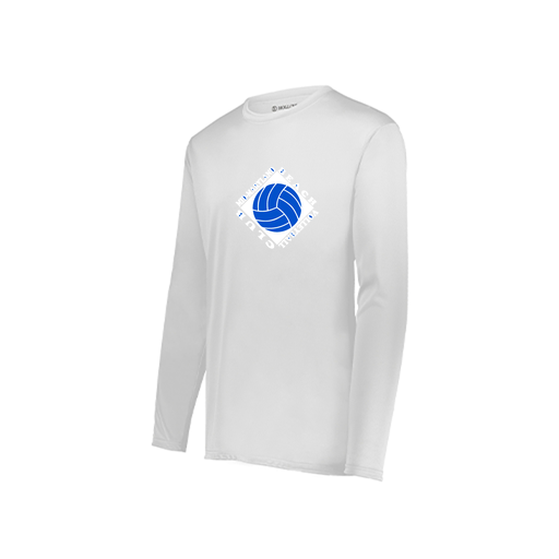 [222822.005.XS-LOGO1] Men's LS Smooth Sport Shirt (Adult XS, White, Logo 1)