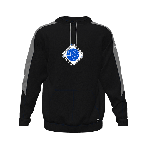 [CUS-DFW-HOOD-FLC-LSL-BLK-YXS-LOGO1] Hoodie (Youth XS, Black, Logo 1)