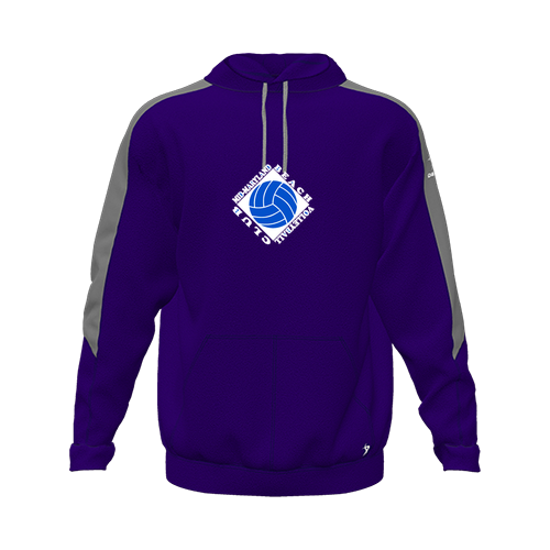 [CUS-DFW-HOOD-FLC-LSL-PUR-YXS-LOGO1] Hoodie (Youth XS, Purple, Logo 1)