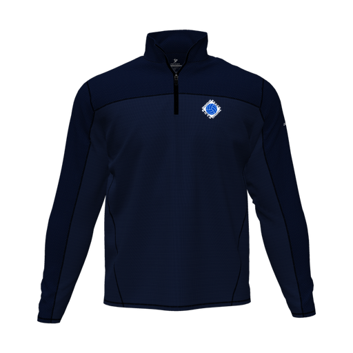 [CUS-DFW-QTRZ-PER-LSL-NVY-AS-LOGO1] Quarter Zip Pullover (Adult S, Navy, Logo 1)