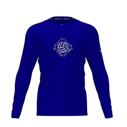 [CUS-DRIF-TEES-PER-CNK-LSL-RYL-YXS-LOGO1] Dri Fit Performance T-Shirt (Youth XS, Royal, Logo 1, Long Sleeve)