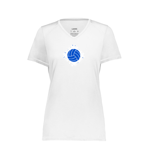 [6844.005.XS-LOGO1] Women's SoftTouch Short Sleeve (Female Adult XS, White, Logo 1)