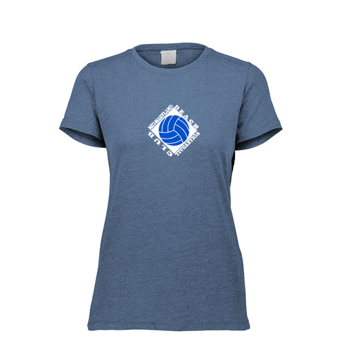 [FTSCUBNV-FAXS-LOGO1] Decker Women's Tri-Blend T-Shirt - Short Sleeve (Female Adult XS, Navy, Logo 1)