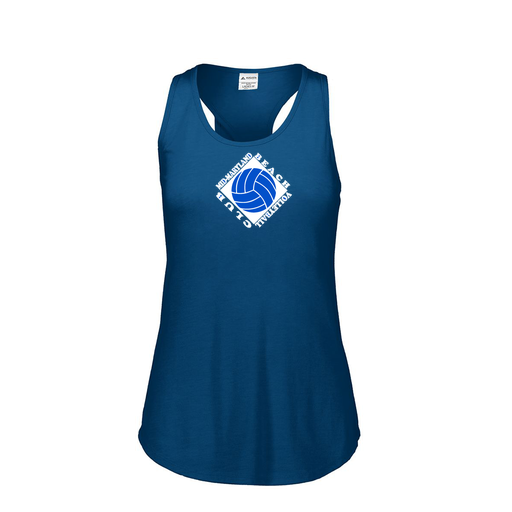 [3078.U22.S-LOGO1] Ladies Tri Blend Tank Top (Female Adult S, Navy, Logo 1)