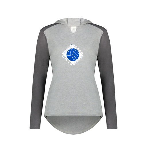 [6902.30V.XS-LOGO1] Ladies Vintage Hoodie (Female Adult XS, Gray, Logo 1)