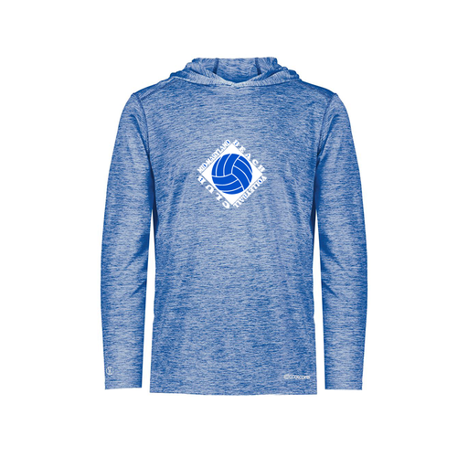 [FOLHCGRY-YS-LOGO1] Decker Youth Charge Hoodie (Youth S, Royal, Logo 1)