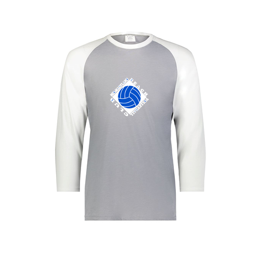 [6880.74S.S-LOGO1] Youth Vintage 3/4 T-Shirt (Youth S, White, Logo 1)