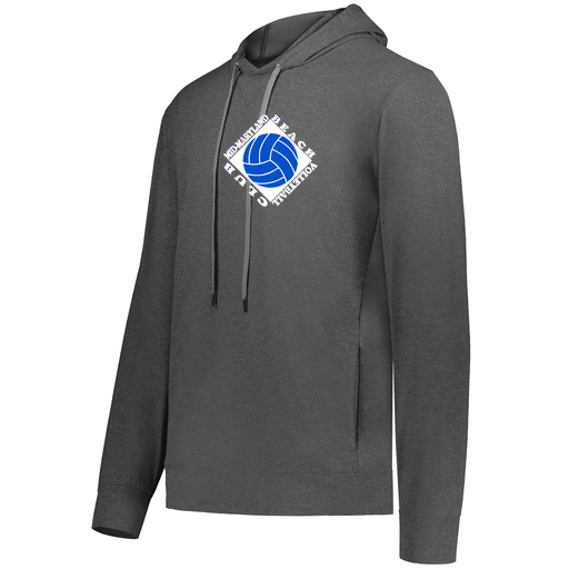 [222598.013.S-LOGO1] Men's Ventura Thin Knit Hoodie (Adult S, Gray, Logo 1)