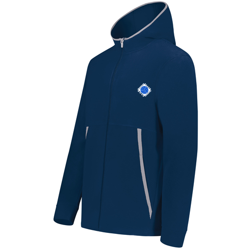 [6859.065.XS-LOGO1] Youth Chill Full Zip Fleece (Youth XS, Navy, Logo 1)