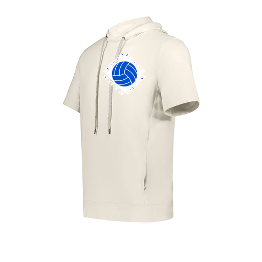 [222605-WHT-YS-LOGO1] YOUTH VENTURA SOFT KNIT SHORT SLEEVE HOODIE (Youth S, White, Logo 1)
