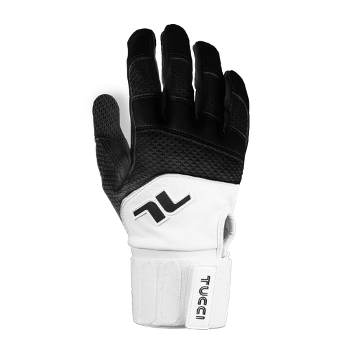 [1270040602] Napoli Pro Batting Gloves (Medium, Black/White)